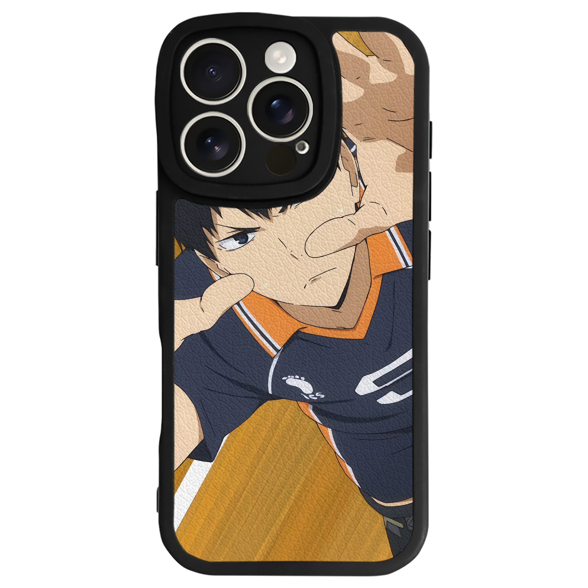 （画像用） ハイキュー!! Haikyu!! 【iPhone 16シリーズ対応】シリコンスマホケース（レザー調） 材質：シリコン